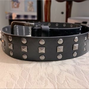 Black studded belt